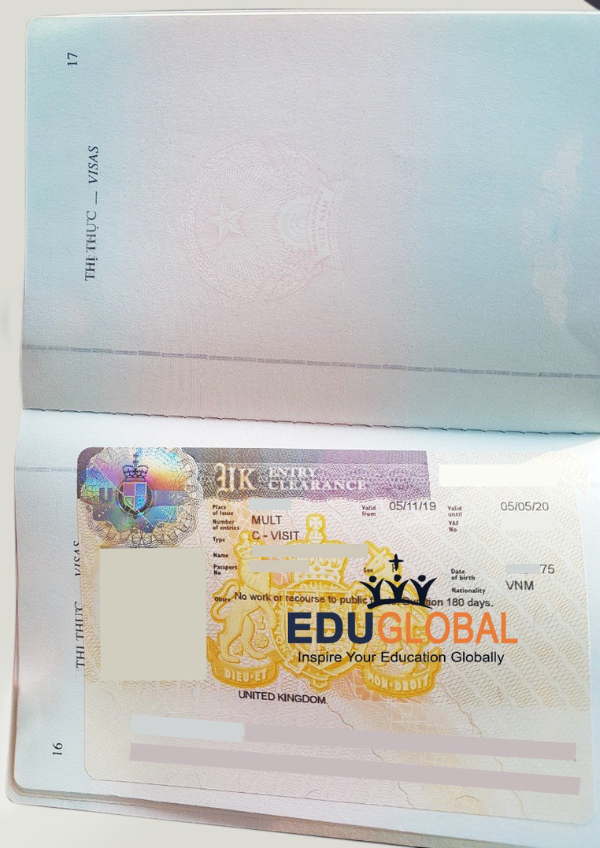 Visa chị Ngọc Anh được Eduglobal chữa lại sau khi bị từ chối 2 lần