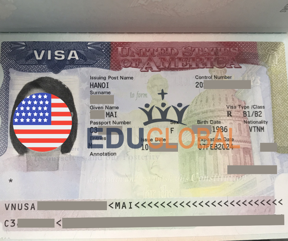 Visa du lịch Mỹ của chị Mai