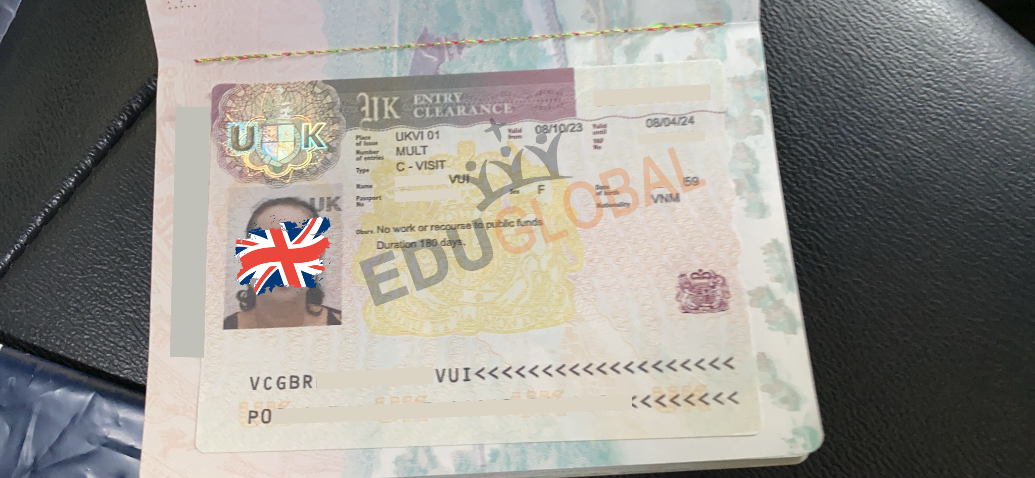 Xử lý thành công Visa Anh cho Cô Vui