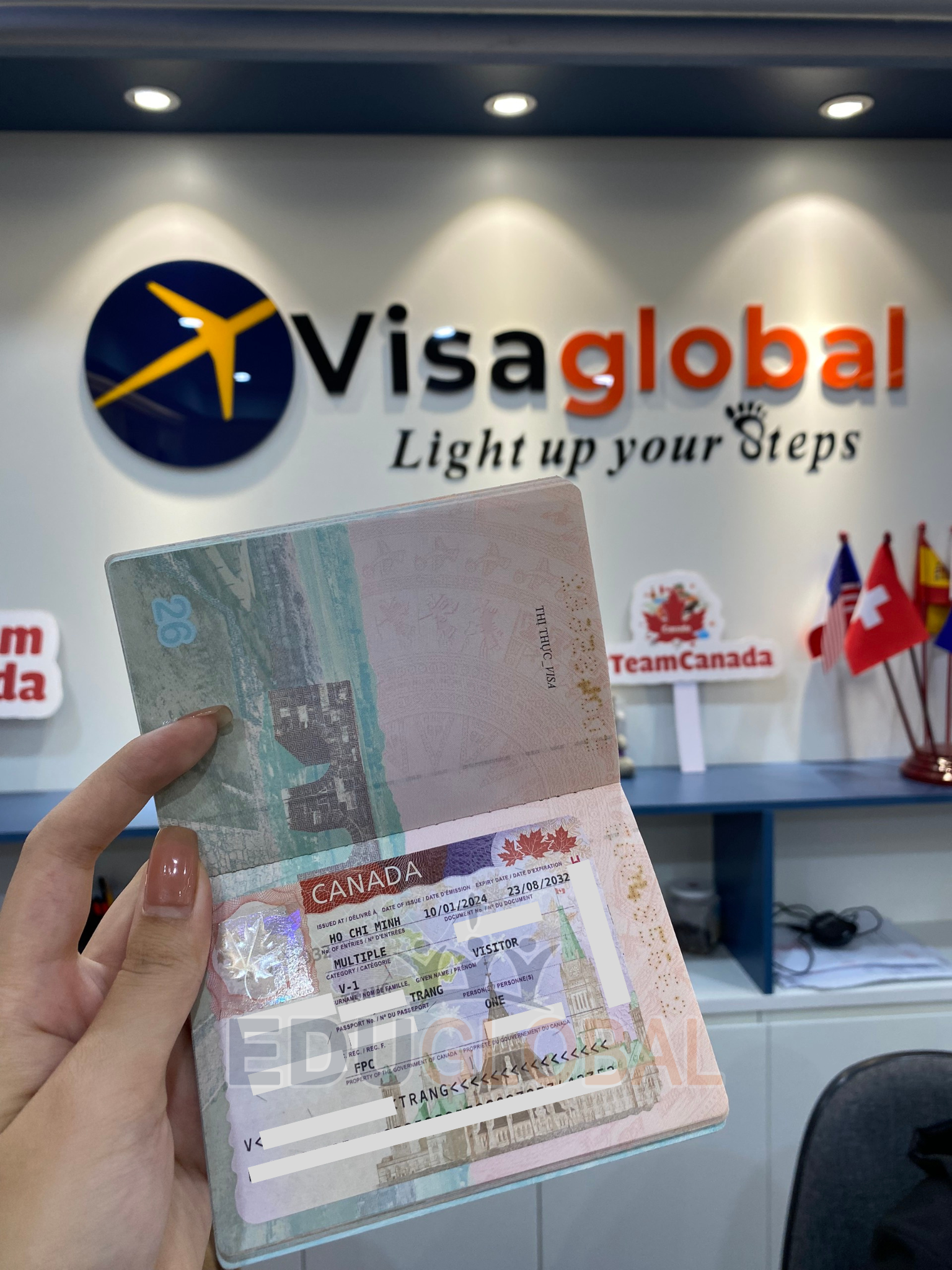 Chữa thành công Visa Canada cho Chị Trang