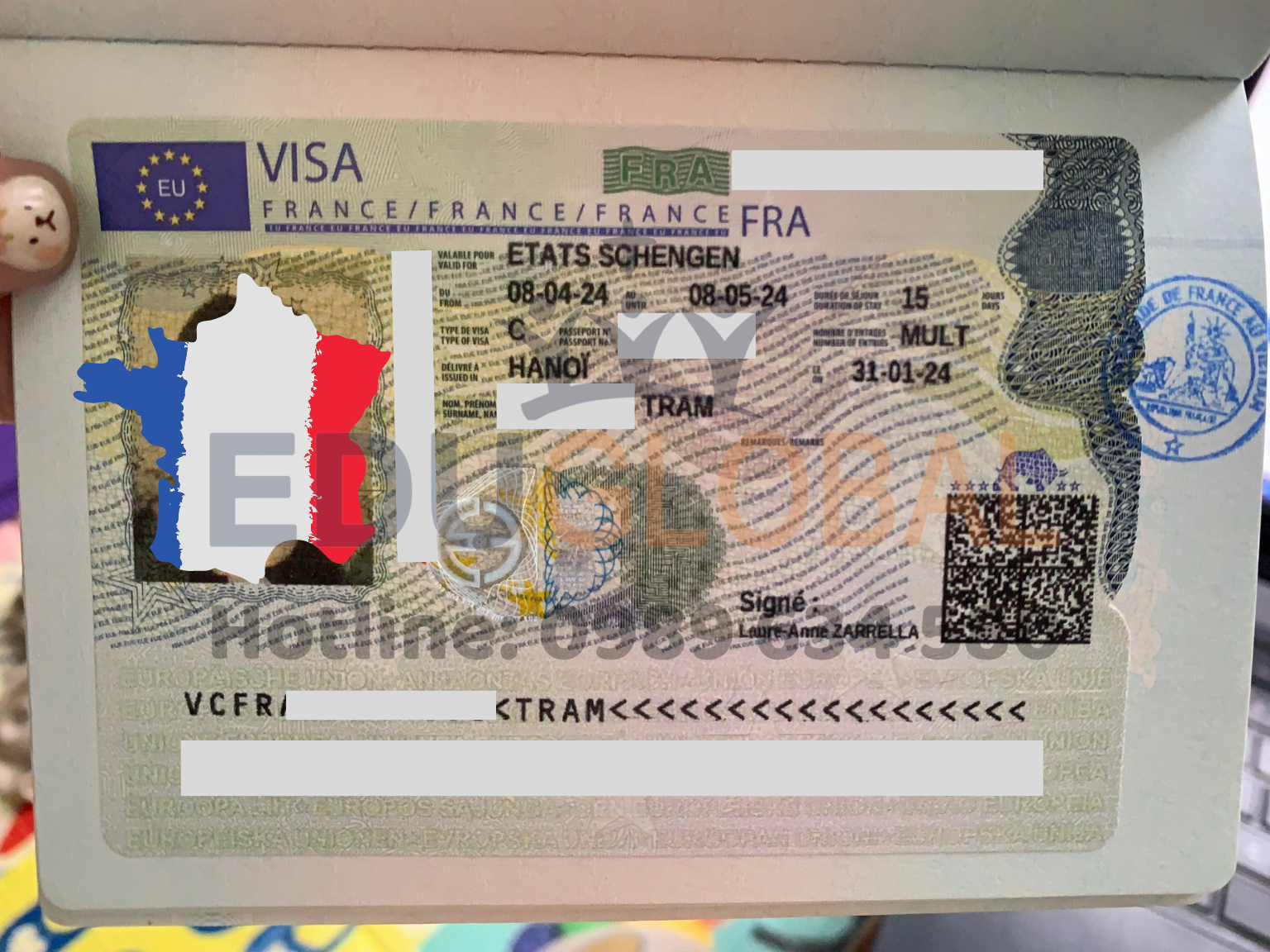 EduGlobal xử lý thành công Visa Châu Âu cho chị Trâm
