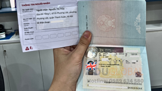 KHÁCH HÀNG TRƯỢT VISA ANH – ĐẾN EDUGLOBAL CHỮA LẠI VÀ NHẬN VISA CHỈ SAU 2 TUẦN