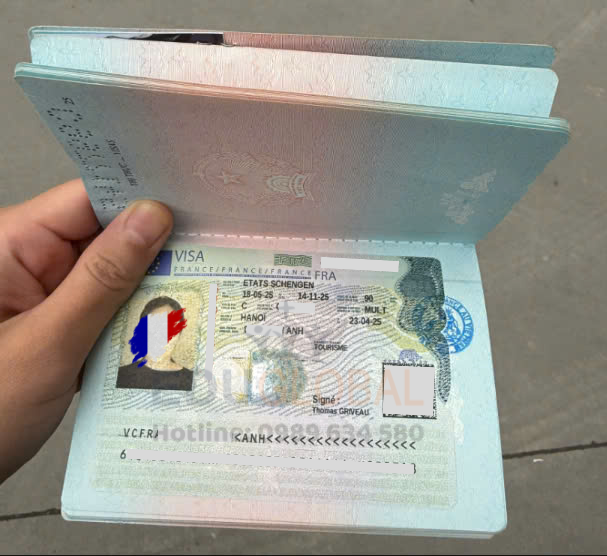 Visa Pháp của bạn M.Anh được EduGlobal xử lý thành công