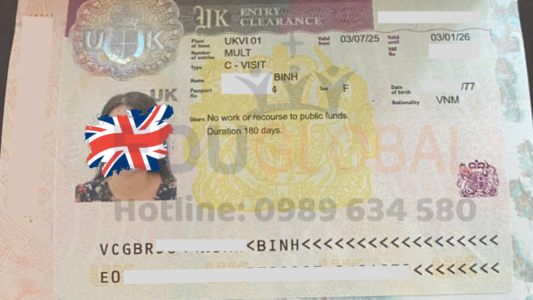 Khách Hàng Ở Bình Phước Thành Công Nhận Visa UK Sau 2 Tuần Nhờ EduGlobal