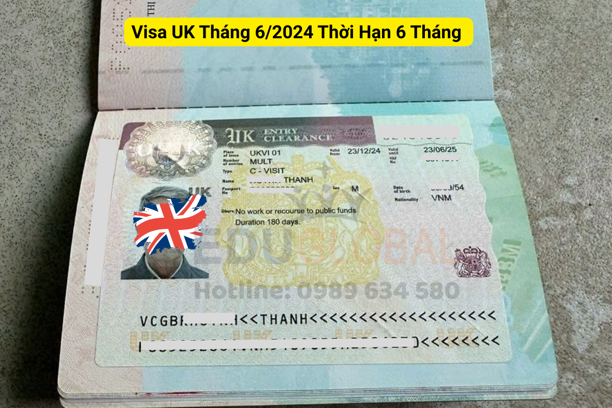 Visa UK 6 tháng của chú Thanh được EduGlobal xử lý thành công vào tháng 6/2024