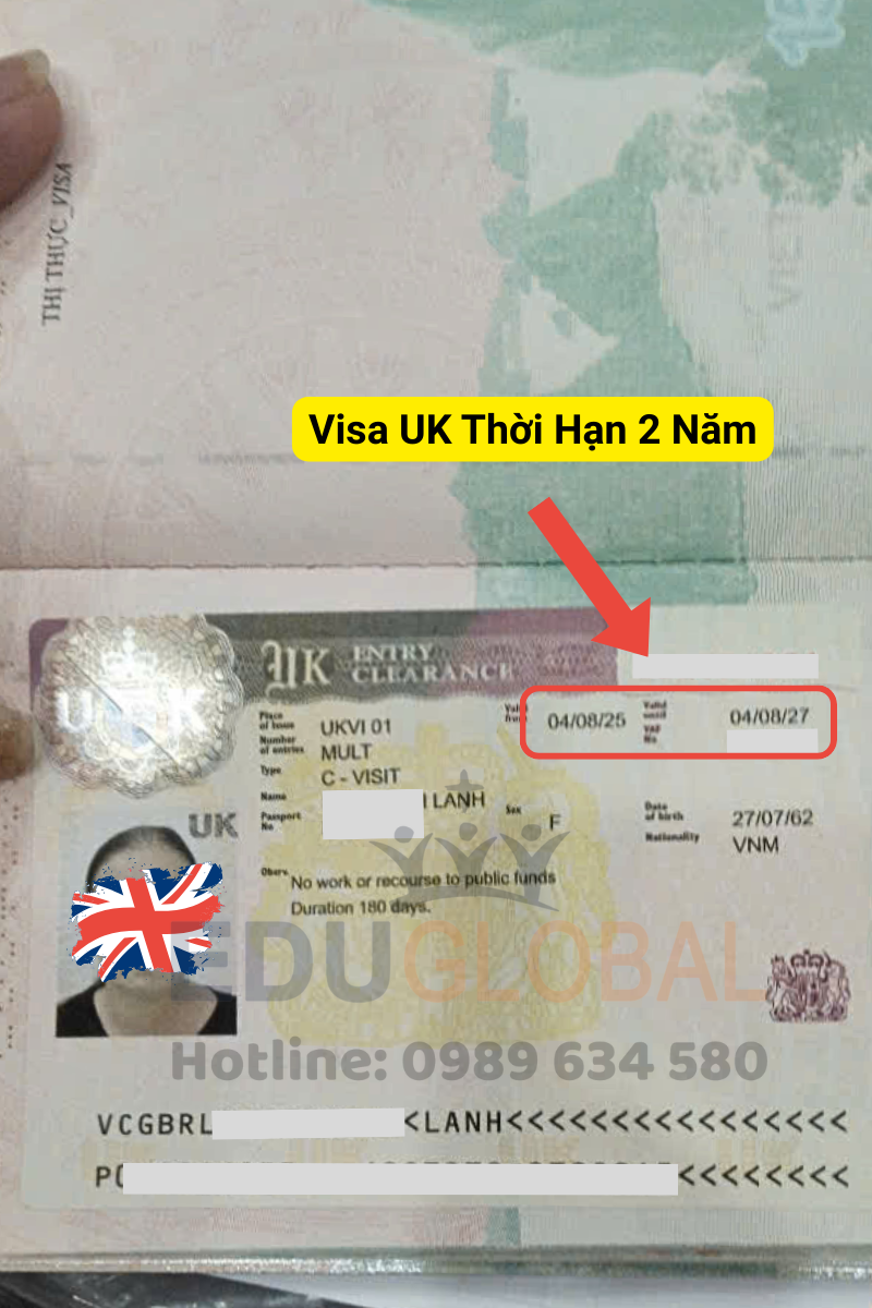 Visa UK Dài Hạn 2 Năm được EduGlobal xử lý thành công