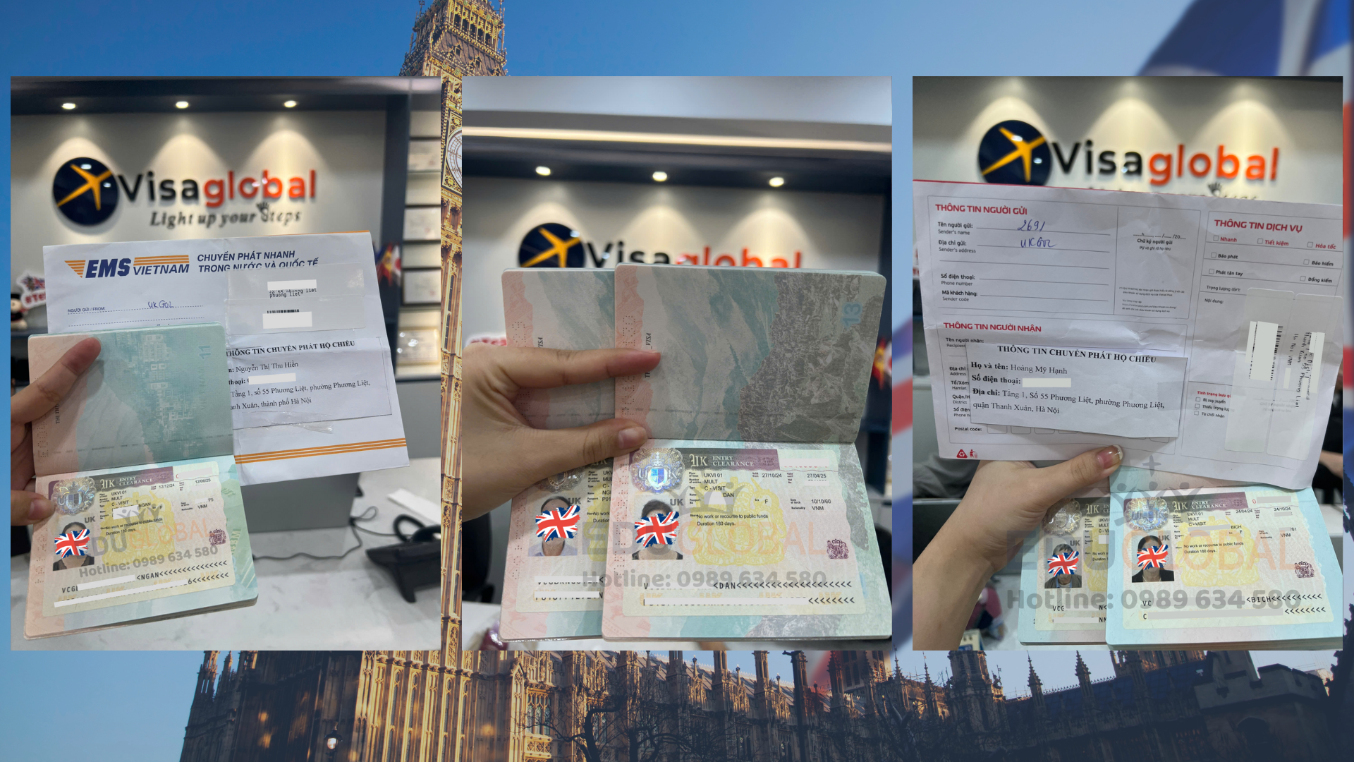 EduGlobal xử lý thành công visa thăm thân Uk cho nhiều khách hàng