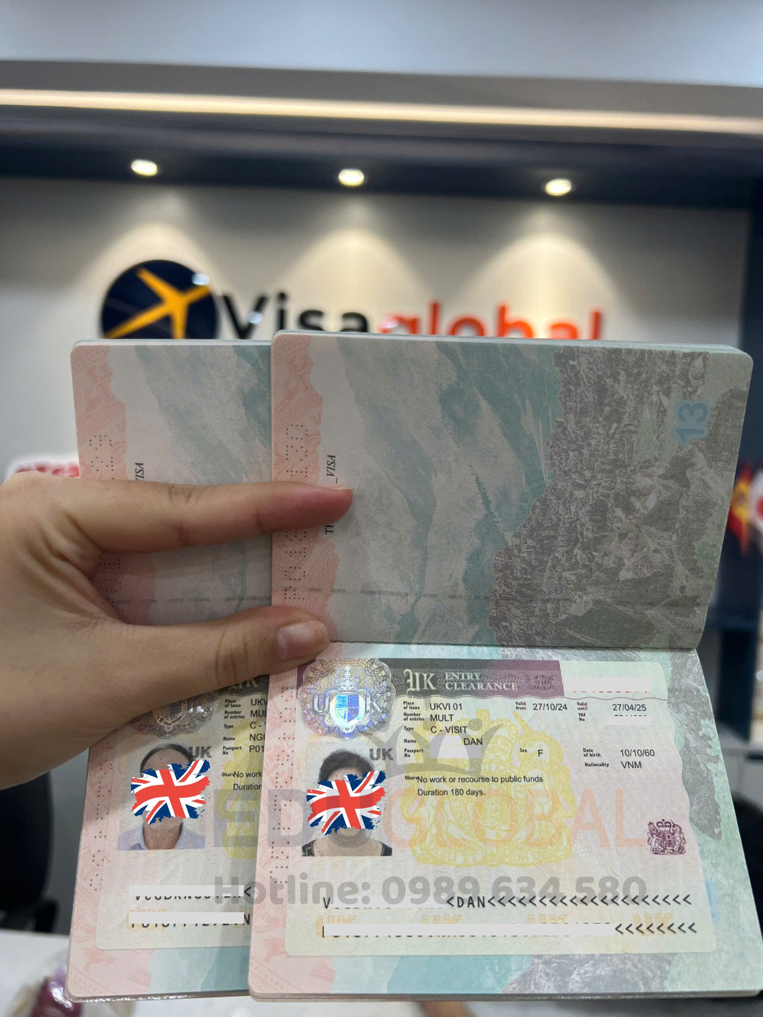 EduGlobal xử lý thành công Visa thăm thân UK cho chú Phúc cô Đắn