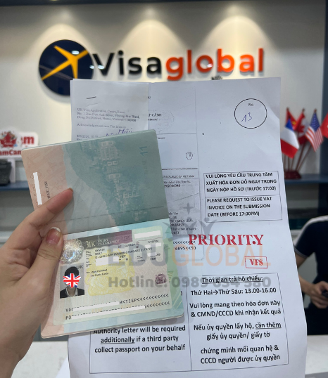 EduGlobal xử lý thành công visa UK định cư cho cháu Tiệp