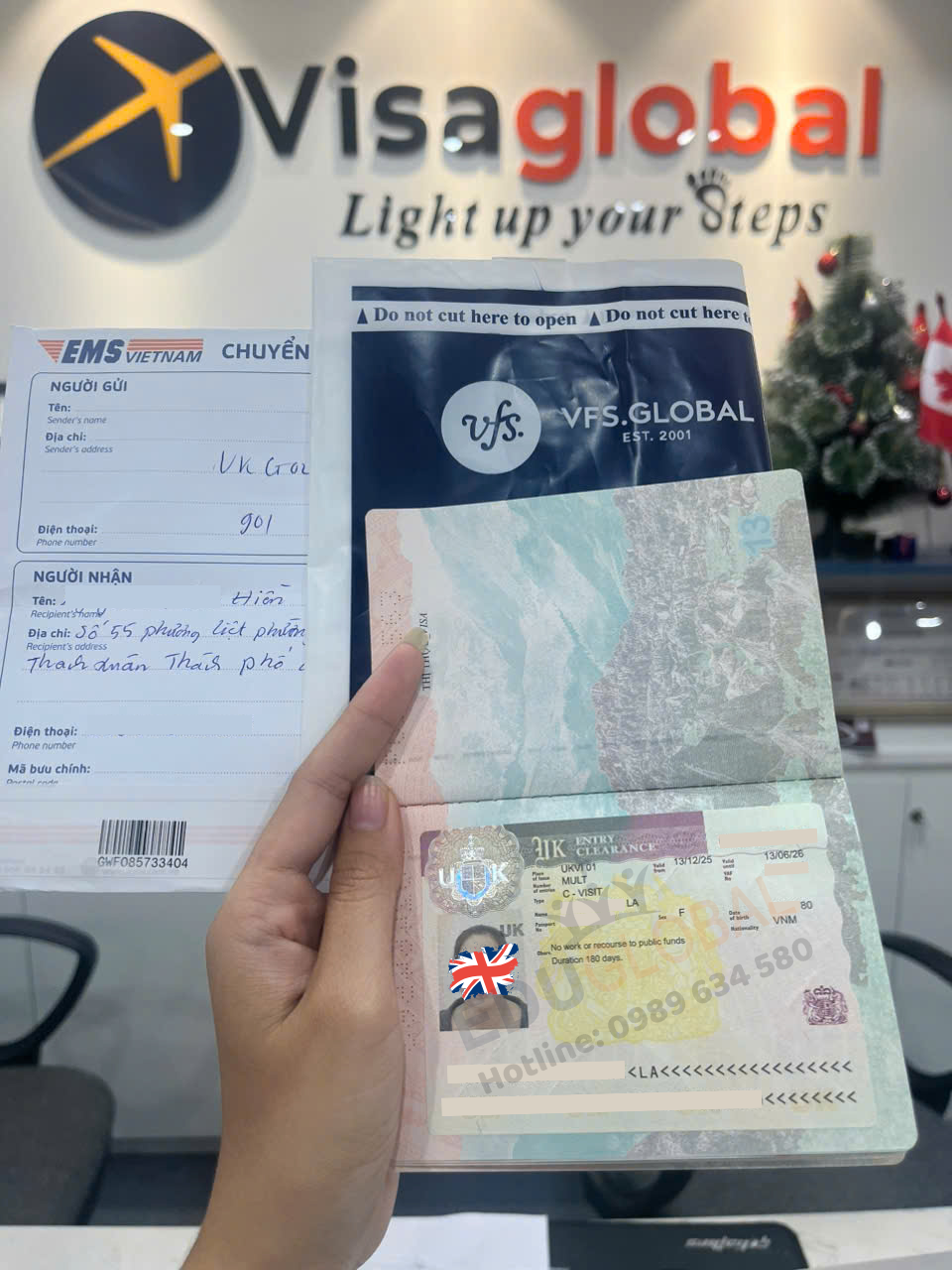 EduGlobal xử lý thành công Visa thăm thân UK cho chị La