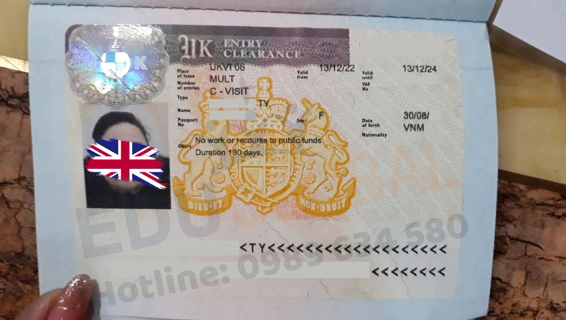Visa thăm thân Uk 2 năm ( năm 2022 )