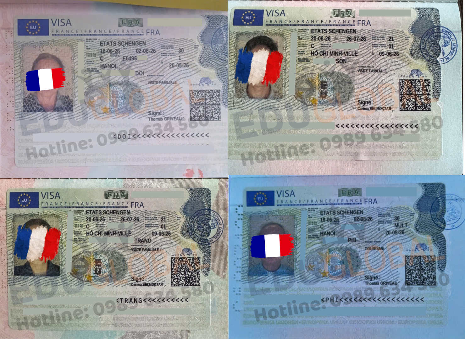 EduGlobal xử lý thành công Visa thăm thân Pháp cho gia đình
