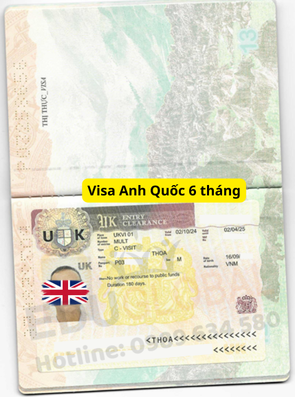 Visa thăm thân Uk 6 tháng năm 2024 của chú Thỏa được EduGlobal xử lý thành công