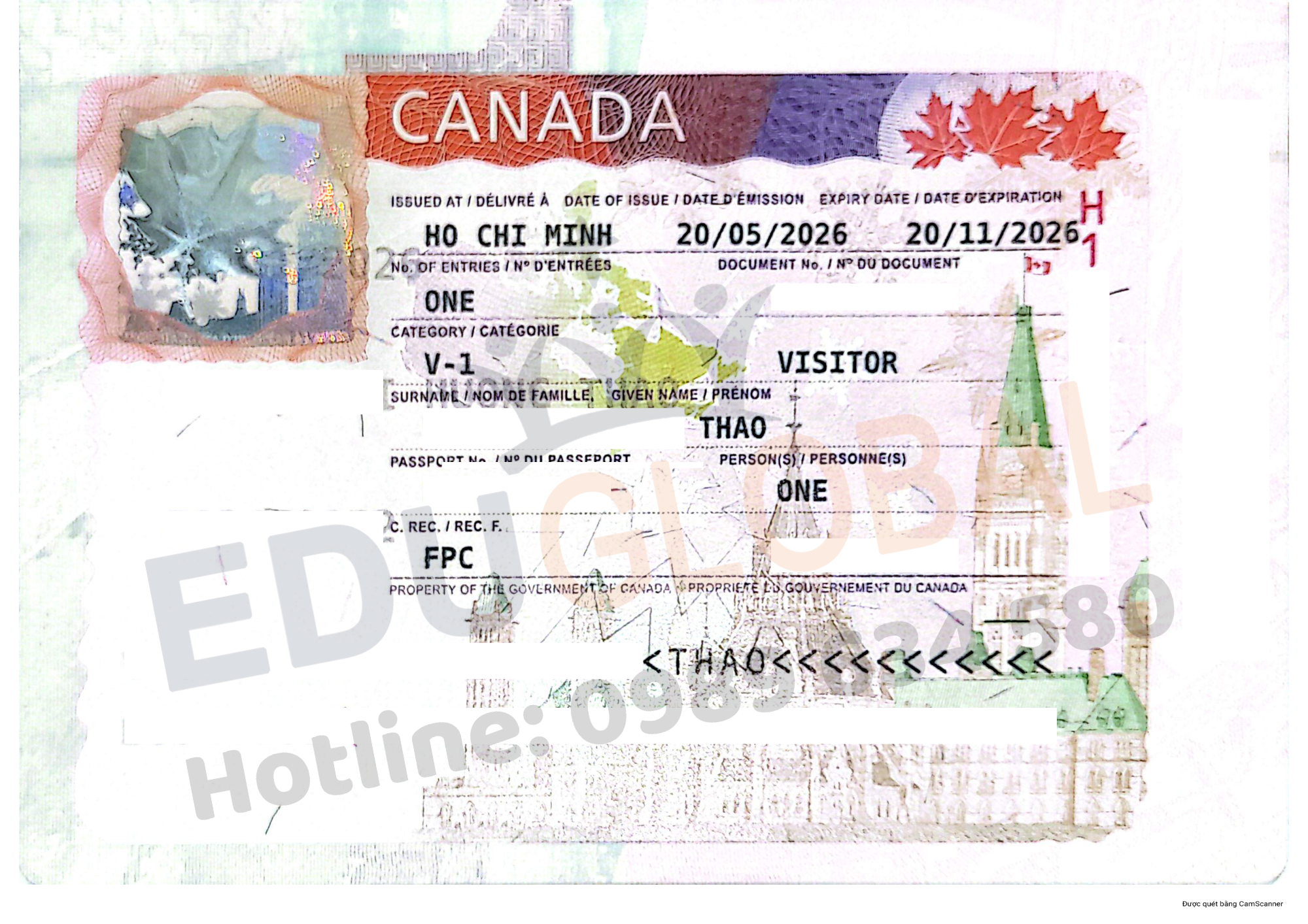 Visa thăm thân Canada thành công về tay cho chị Thảo