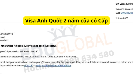 Sau Visa Thăm Thân Uk 6 Tháng, Khách Hàng Quảng Ninh Tiếp Tục Chinh Phục Visa Uk 2 Năm