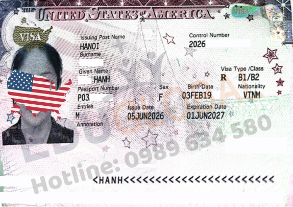 Visa thăm thân Mỹ về tay cho cô Hành