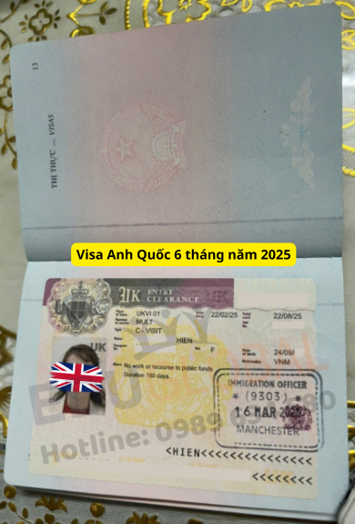 EduGlobal xử lý thành công Visa thăm thân Uk 6 tháng cho cô Hiền năm 2025