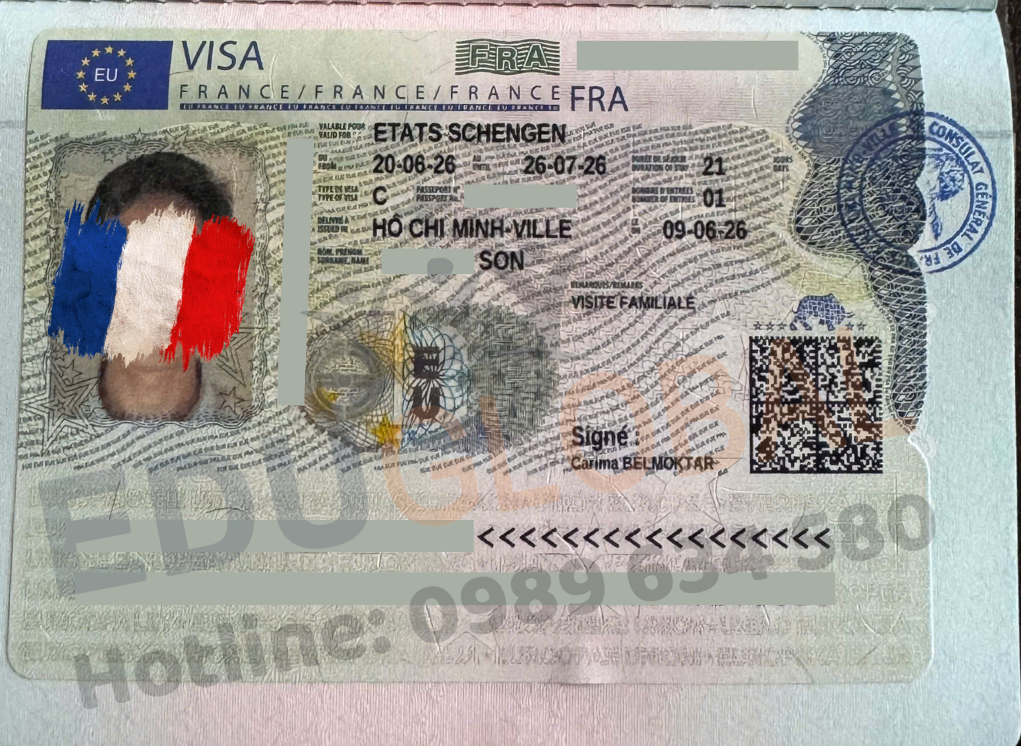 EduGlobal xử lý thành công Visa thăm thân Pháp cho anh Sơn