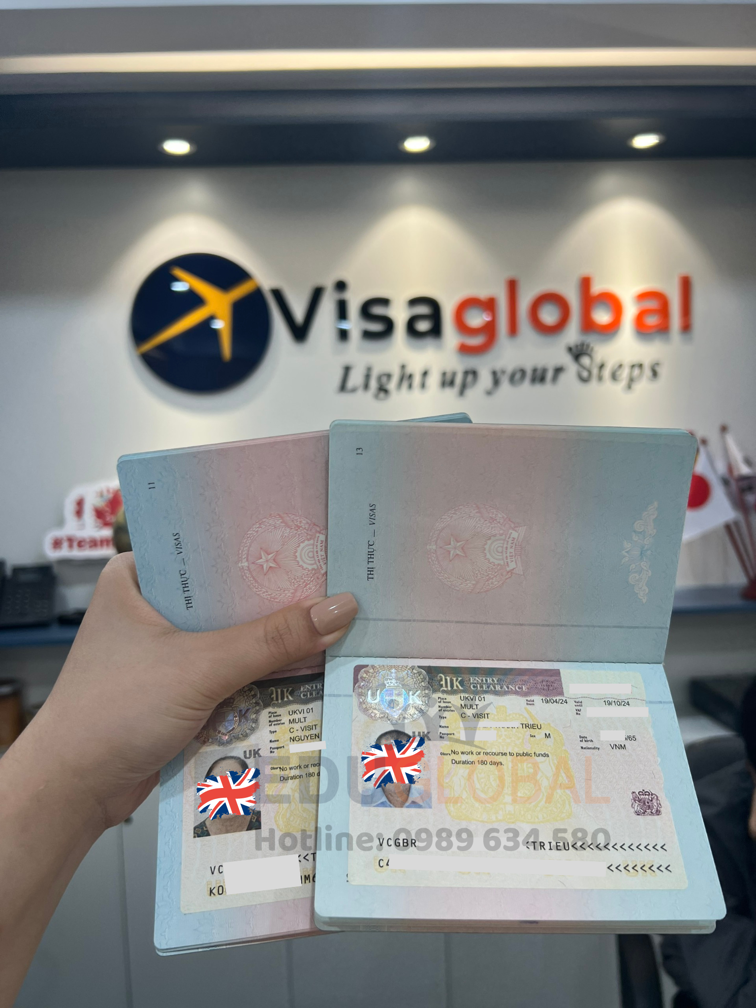 EduGlobal xử lý thành công Visa thâm thân Uk cho chú Triều cô Lệ năm 2024