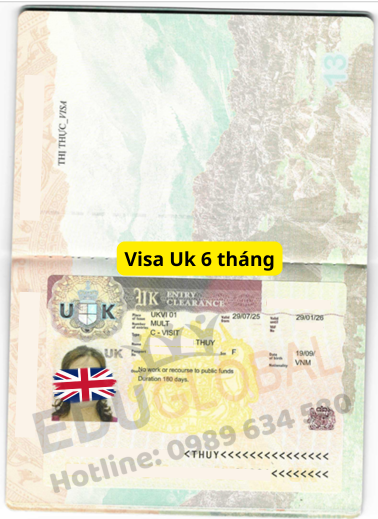 Năm 2025 EduGlobal thành công xử lý Visa thăm thân Uk 6 tháng cho cô Thúy