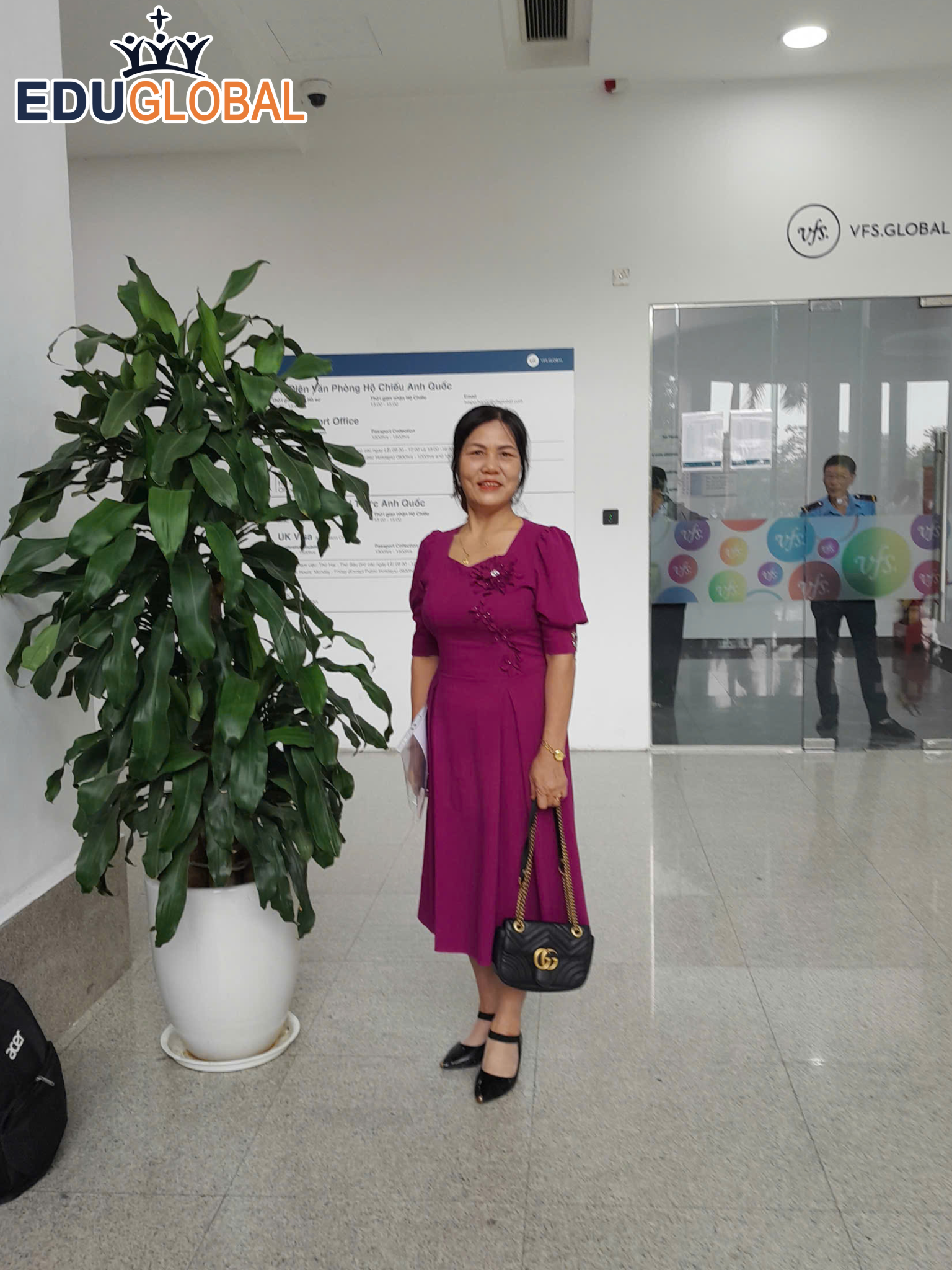 EduGlobal đồng hành cùng cô Thúy trong hành trình xin visa thăm thân uk