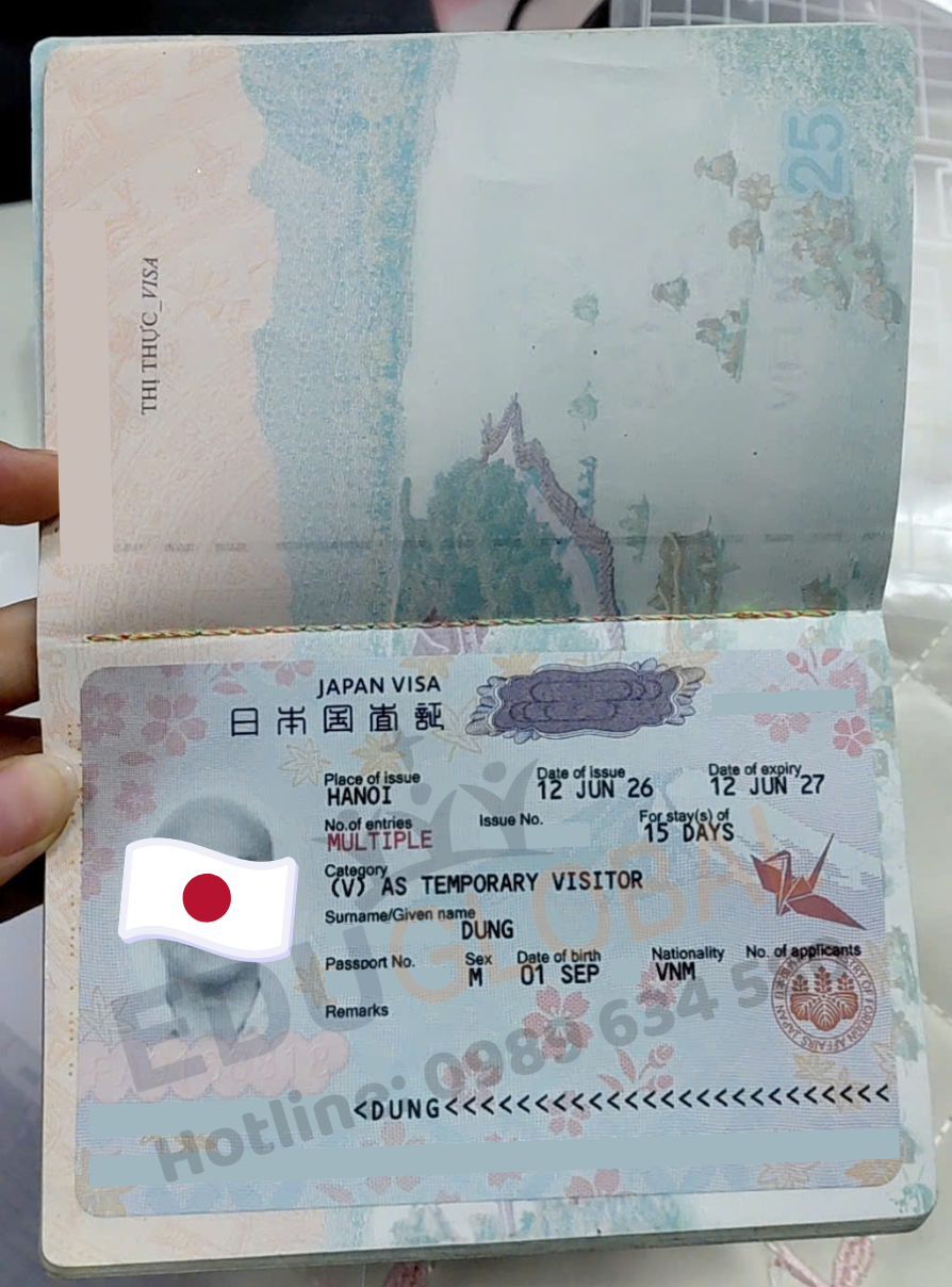 EduGlobal thành công hỗ trợ Visa du lịch Nhật Bản cho anh Dũng