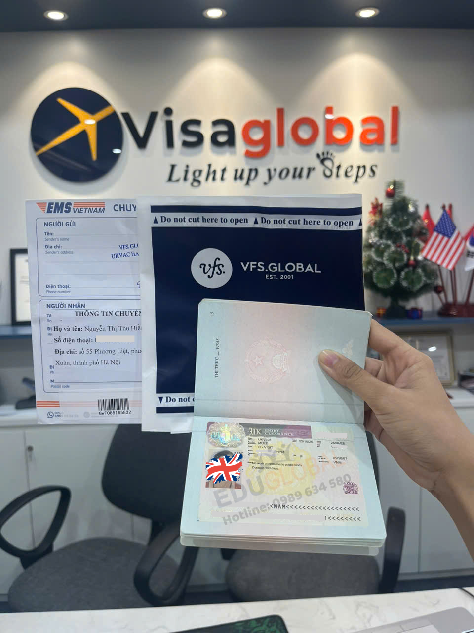 EduGlobal thành công chữa lại Visa thăm thân Uk cho cô Năm sau 2 lần từ chối