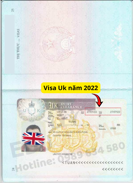 Visa du lịch Uk năm 2022 thành công về tay anh Tuân sau khi được EduGlobal chữa lại hồ sơ