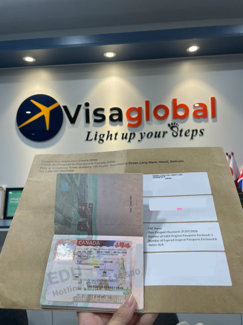 Visa du lịch Canada thành công về tay cho chị Hằng