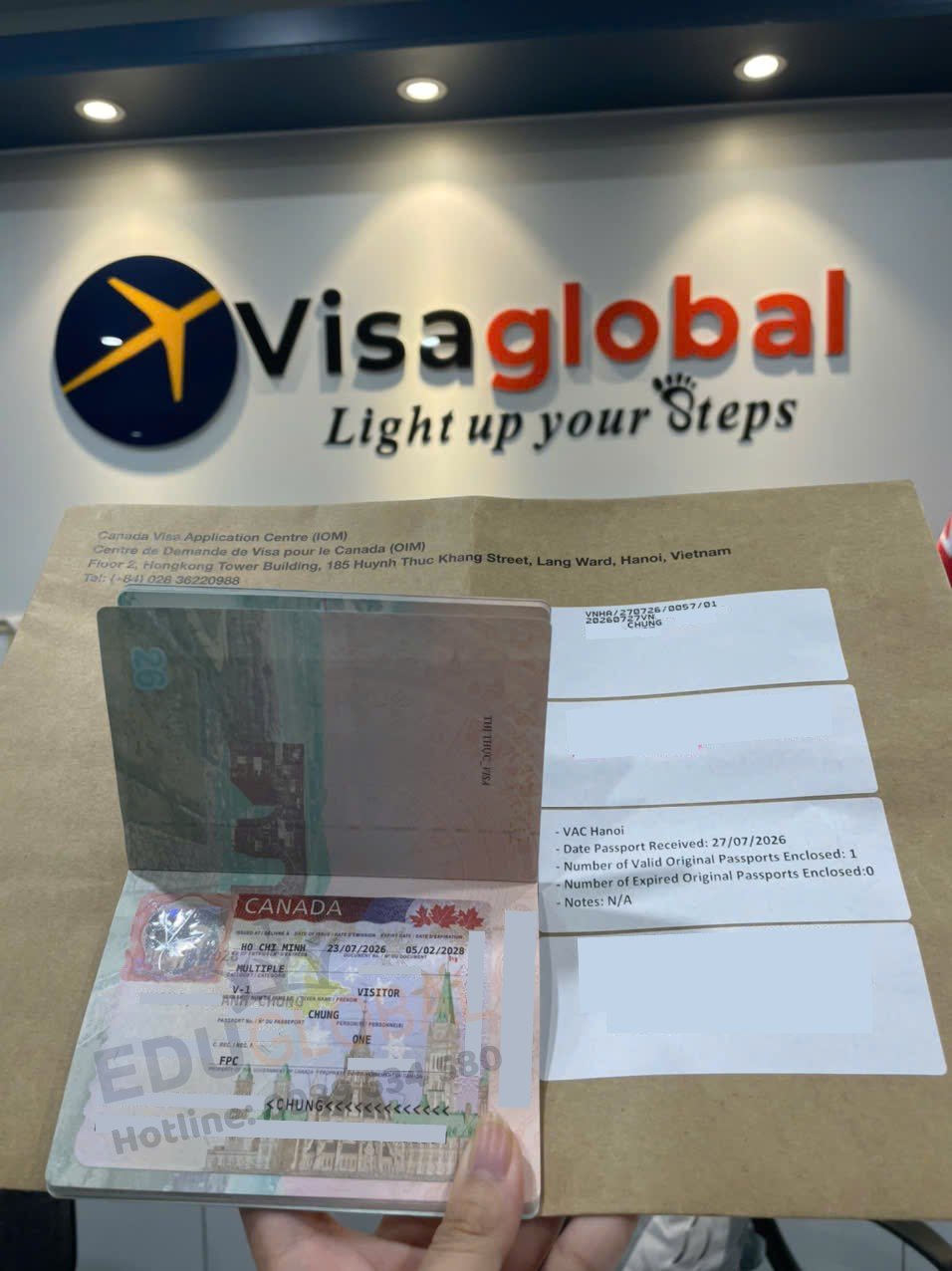 Visa du lịch Canada thành công về tay cho anh Chung